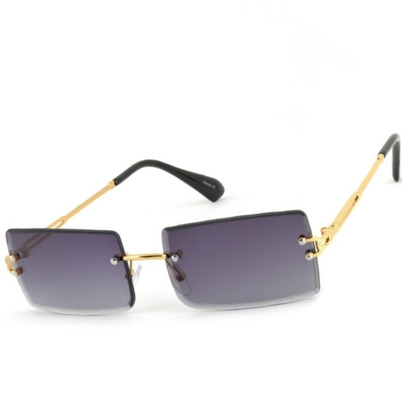 Rectangular Rimless Sunglasses π HP - Picture 12 of 12